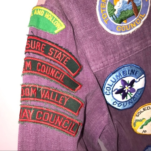 Vintage 1970’s Girl Scouts denim patch jacket - Picture 4 of 7